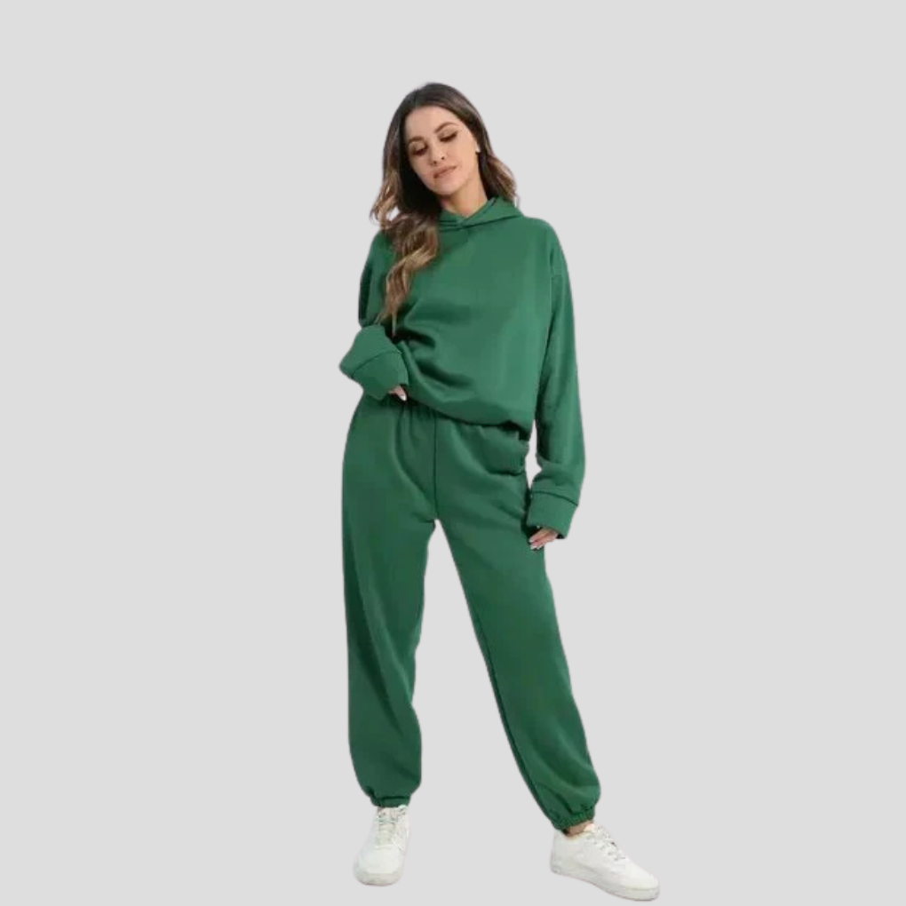 Damen-Set aus Hoodie und Jogginghose – entspannte Winter-Loungewear