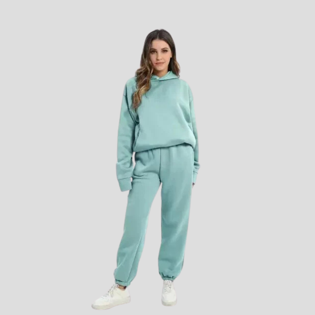 Damen-Set aus Hoodie und Jogginghose – entspannte Winter-Loungewear