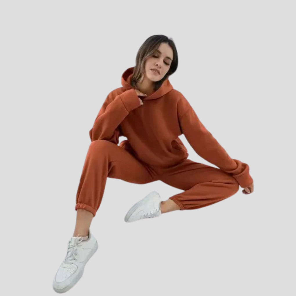 Damen-Set aus Hoodie und Jogginghose – entspannte Winter-Loungewear