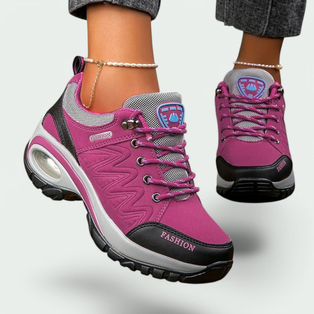 Damen-Slip-On-Wanderschuhe mit Komfort und Stützkraft