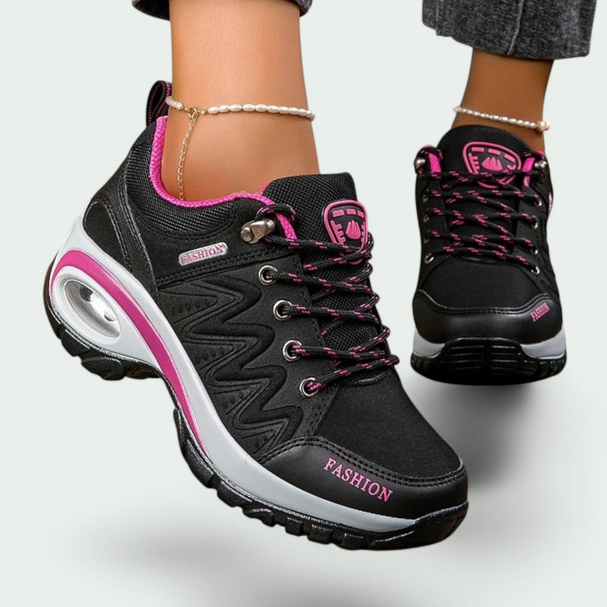 Damen-Slip-On-Wanderschuhe mit Komfort und Stützkraft