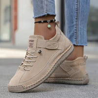Damen-Sneaker mit orthopädischer Sohle und Elastikeinsätzen