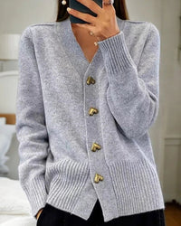 Damen-Strickjacke mit Knopfleiste