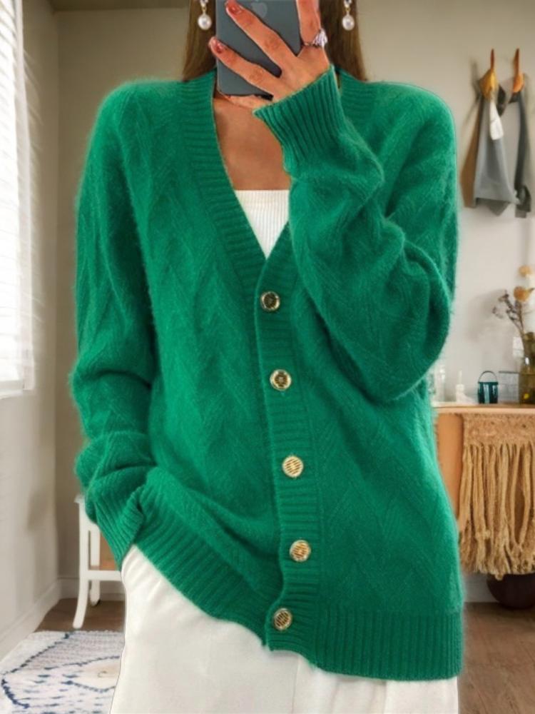 Damen-Strickjacke mit Knopfleiste