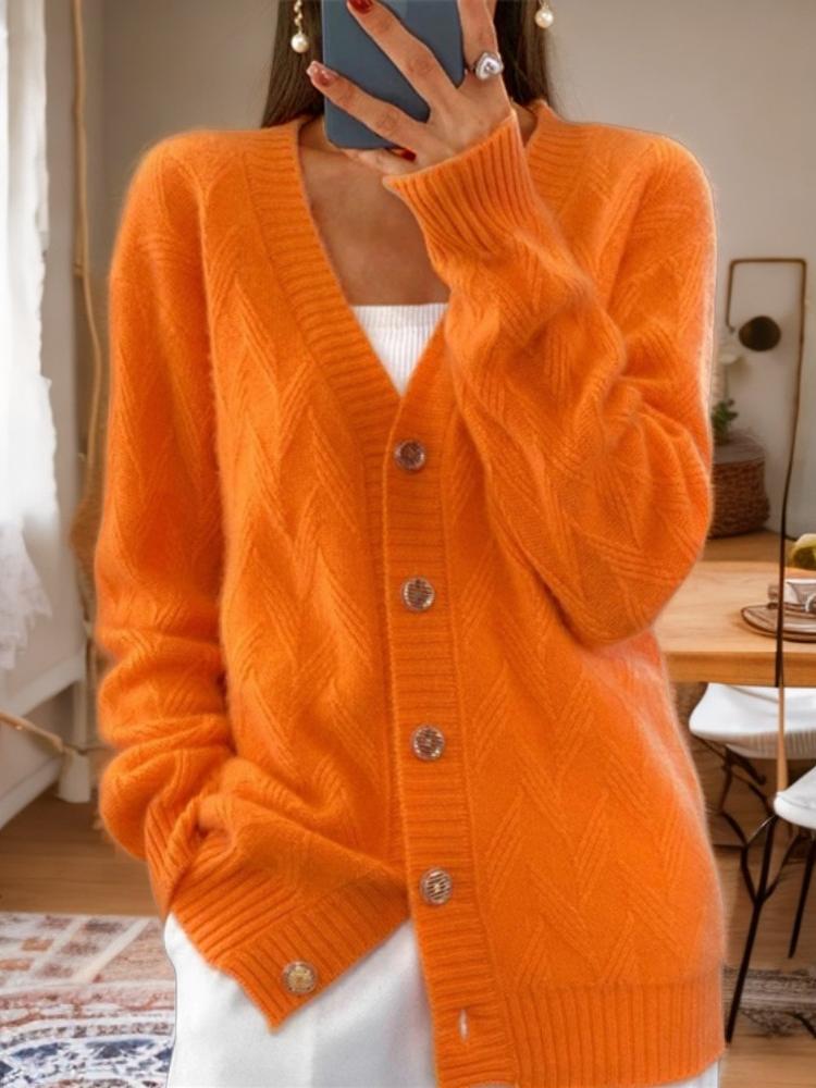 Damen-Strickjacke mit Knopfleiste