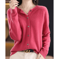 Damen-Strickjacke mit V-Ausschnitt