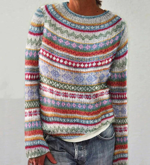 Damen-Strickpullover im Vintage-Stil