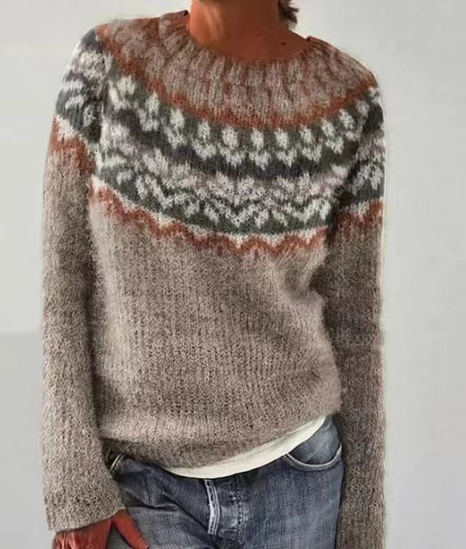 Damen-Strickpullover im Vintage-Stil