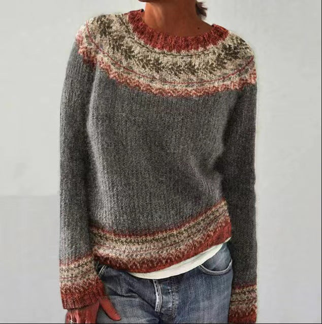 Damen-Strickpullover im Vintage-Stil