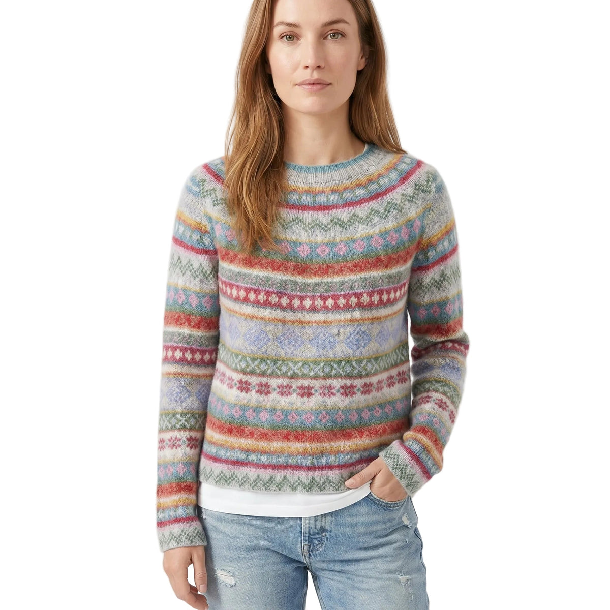 Damen-Strickpullover im Vintage-Stil