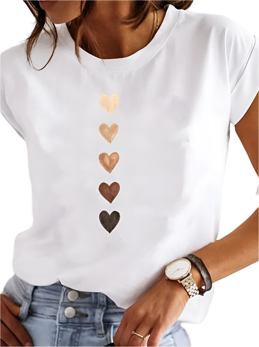 Damen-T-Shirt im Slim Fit mit Print