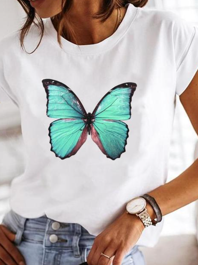 Damen-T-Shirt im Slim Fit mit Print