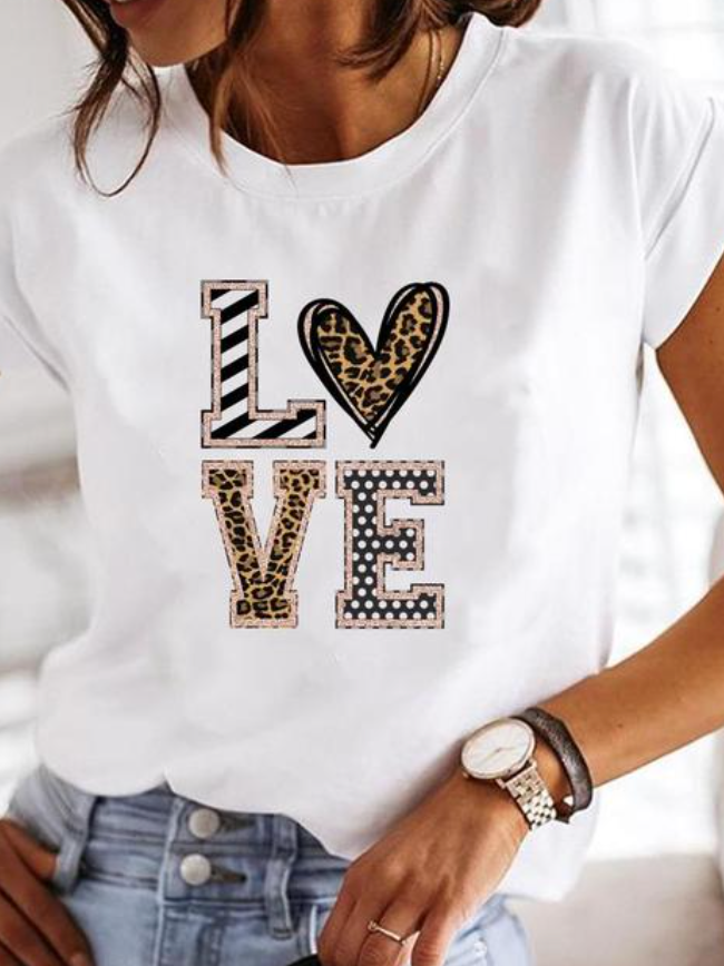 Damen-T-Shirt im Slim Fit mit Print