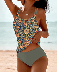 Damen-Tankini-Set | Boho-Stil & Sommerkomfort