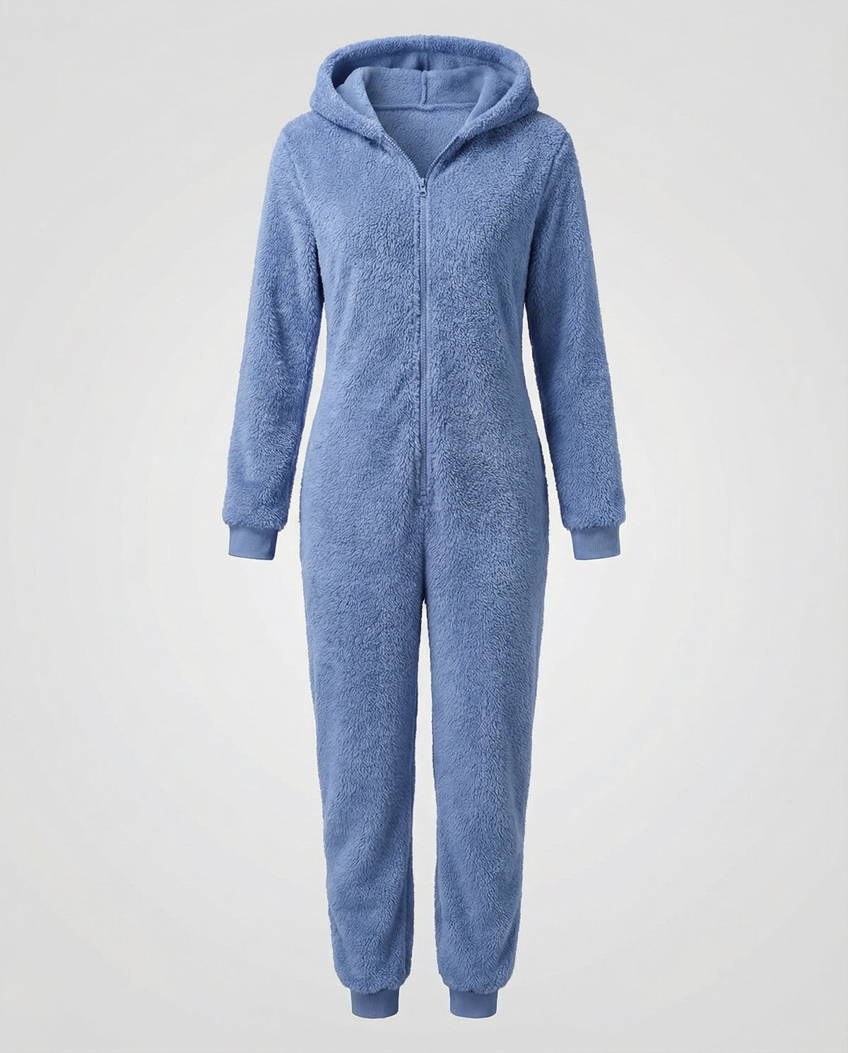 Damen-Teddyfleece-Overall mit Kapuze