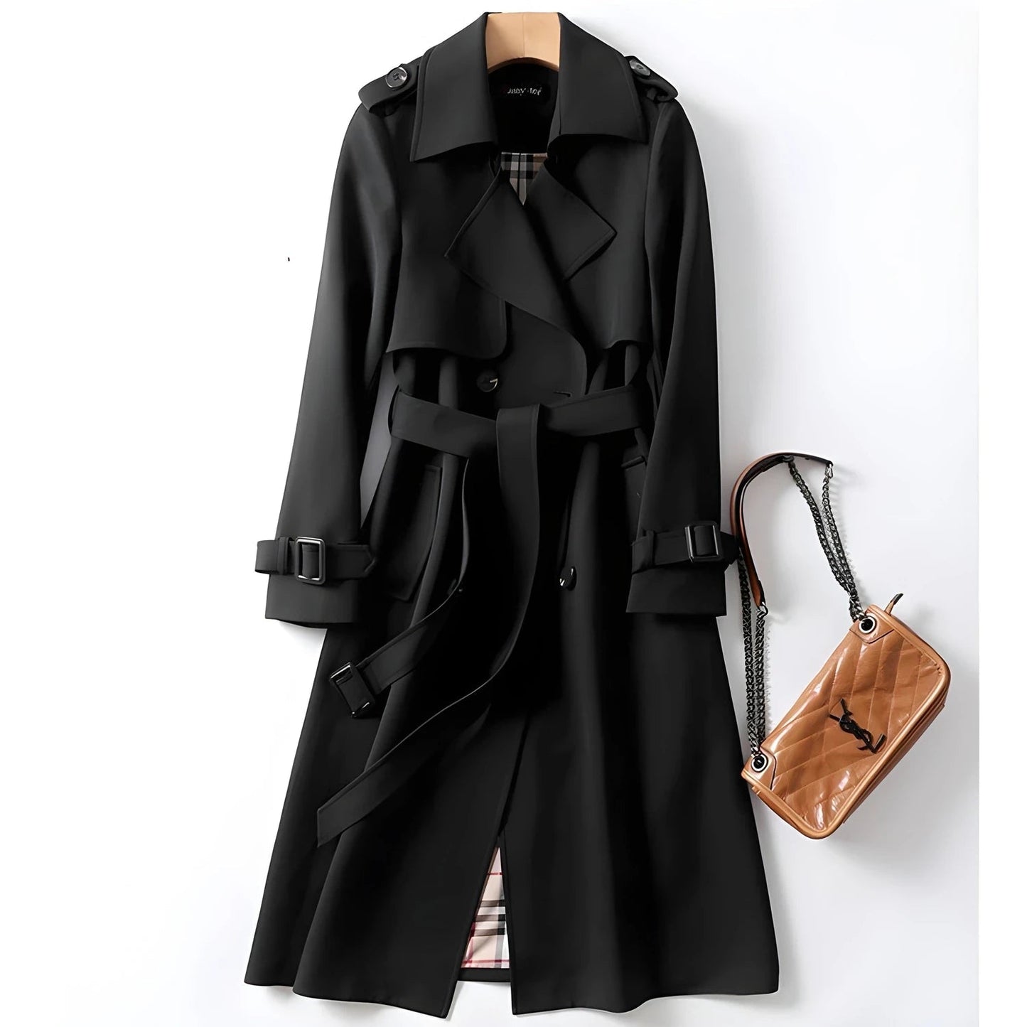 Damen-Trenchcoat mit Gürtel