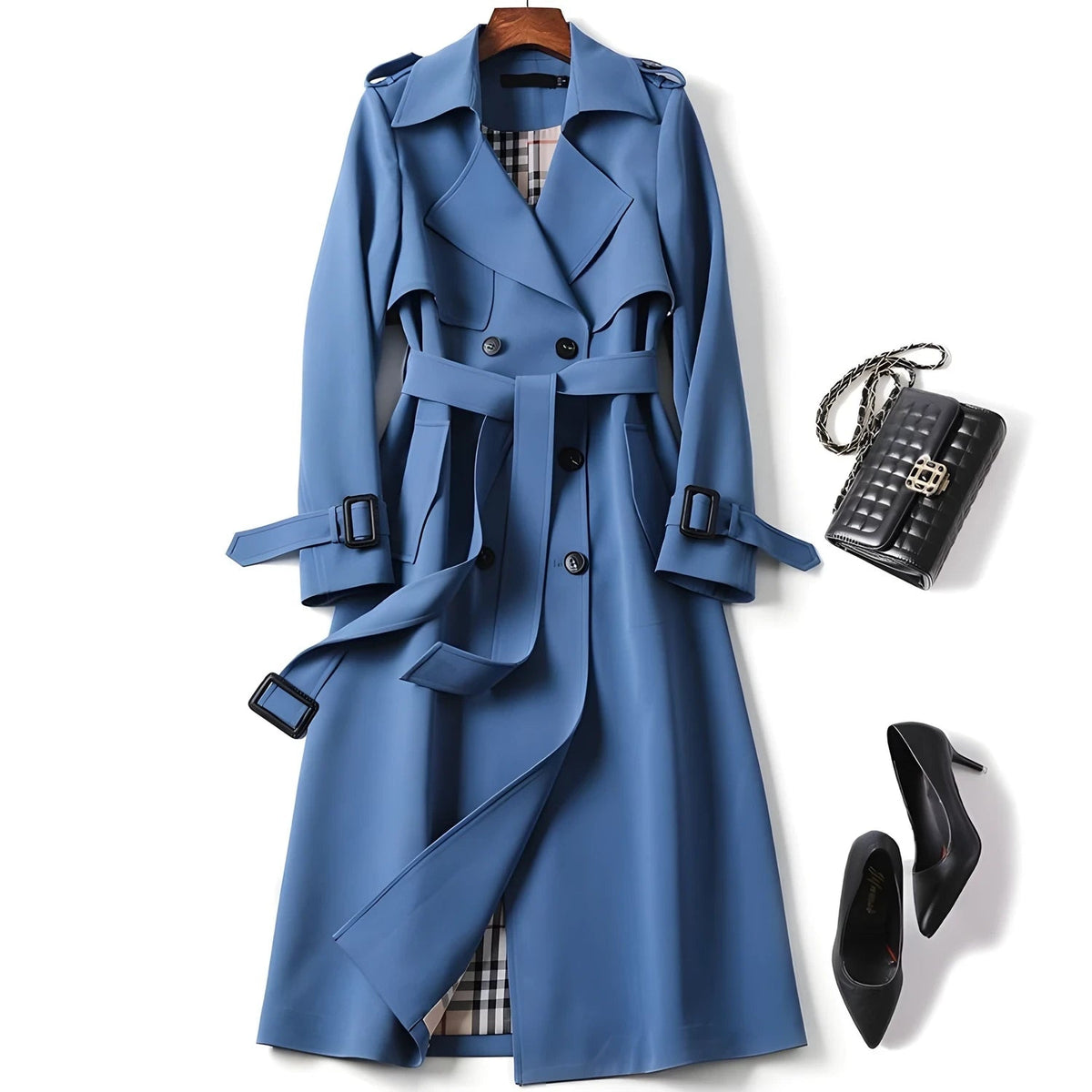 Damen-Trenchcoat mit Gürtel