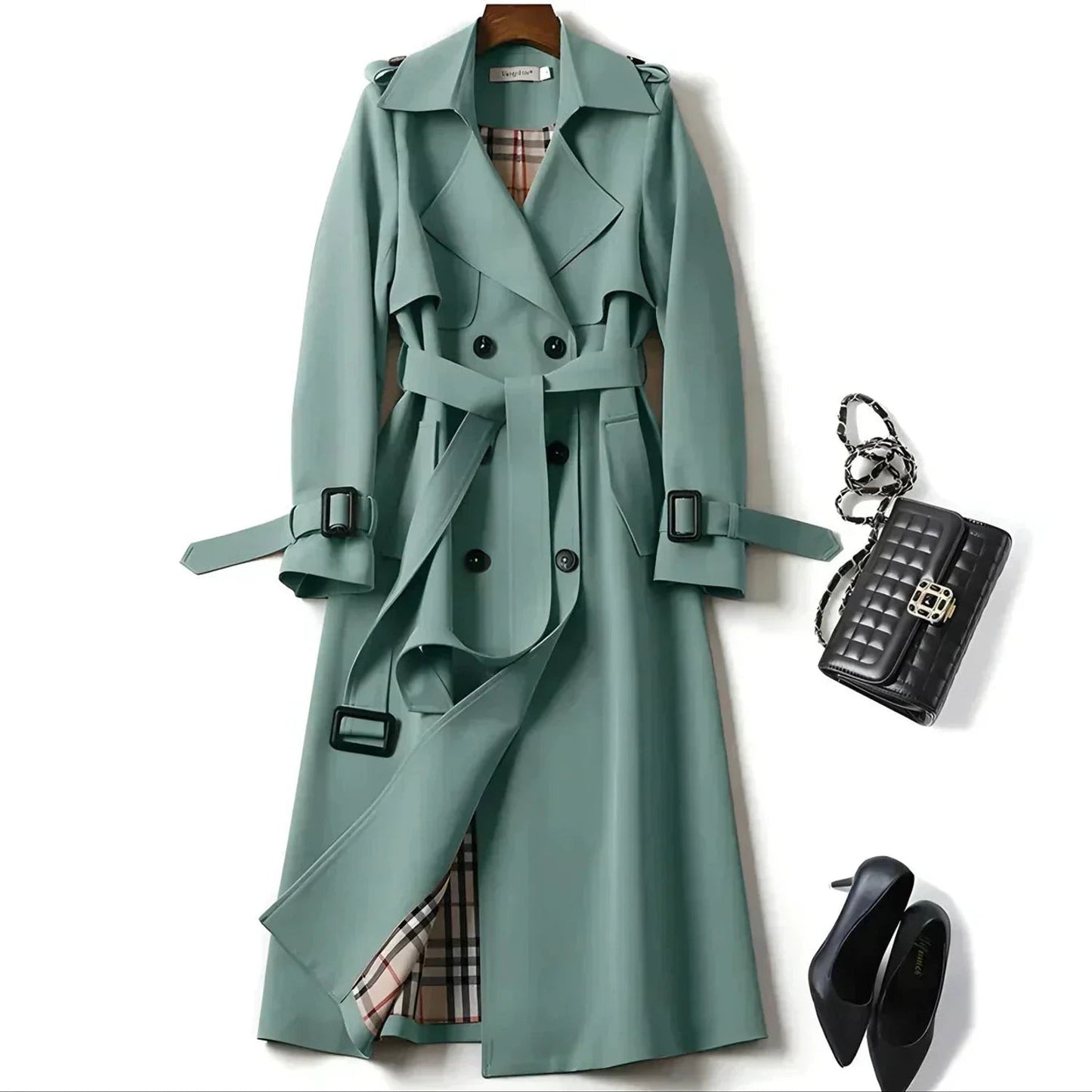 Damen-Trenchcoat mit Gürtel