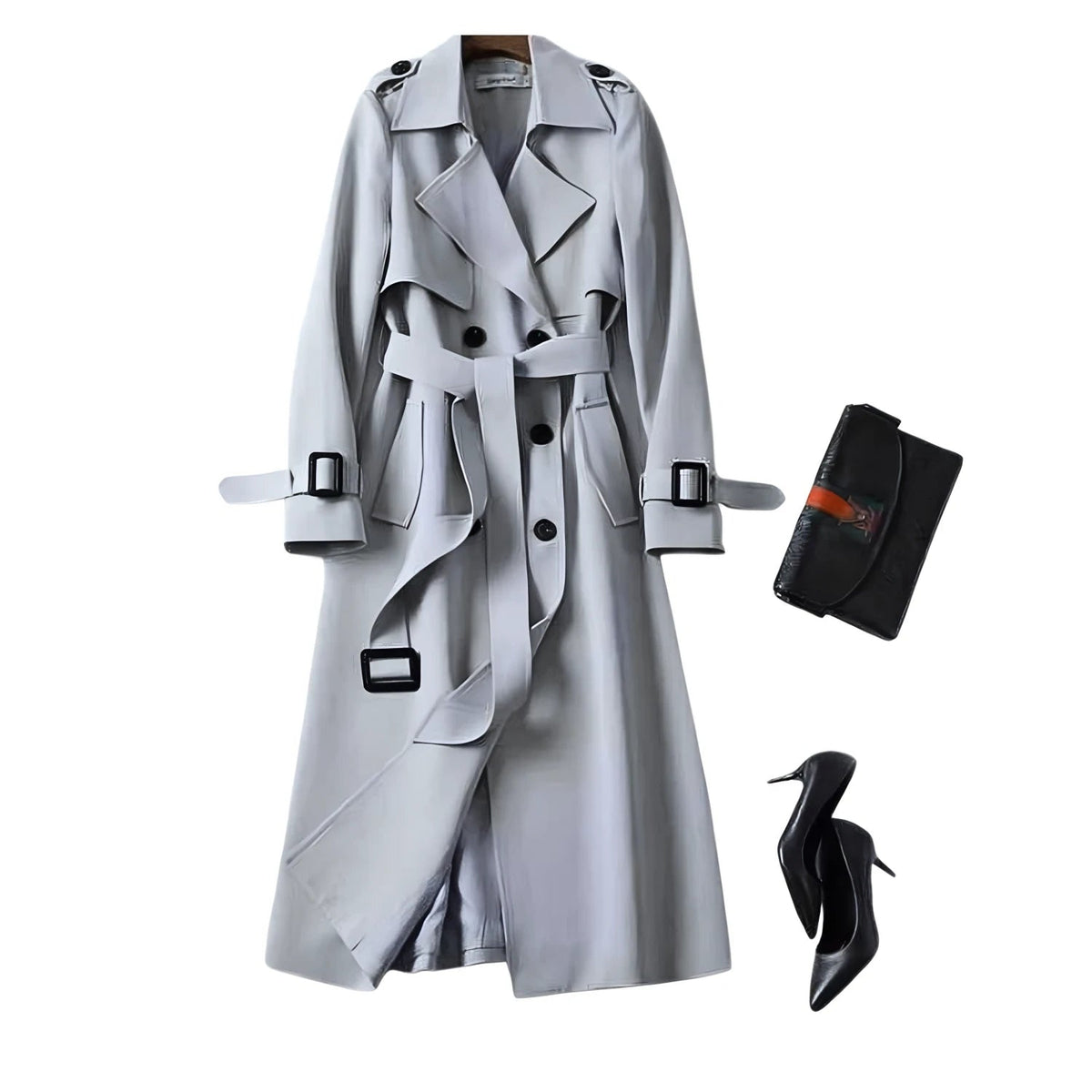 Damen-Trenchcoat mit Gürtel