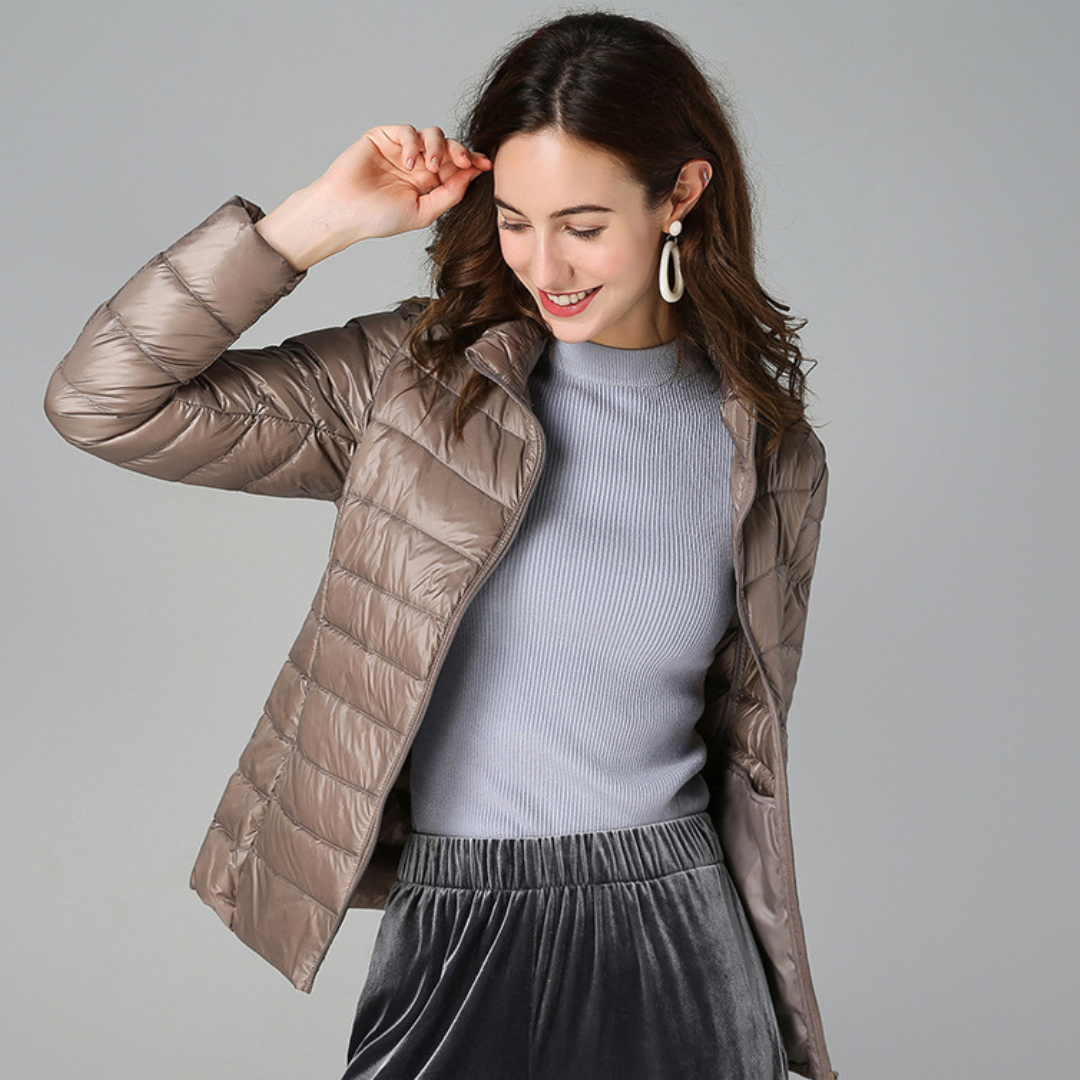 Damen-Ultra-Leichtjacke für Frühling, Herbst und Winter