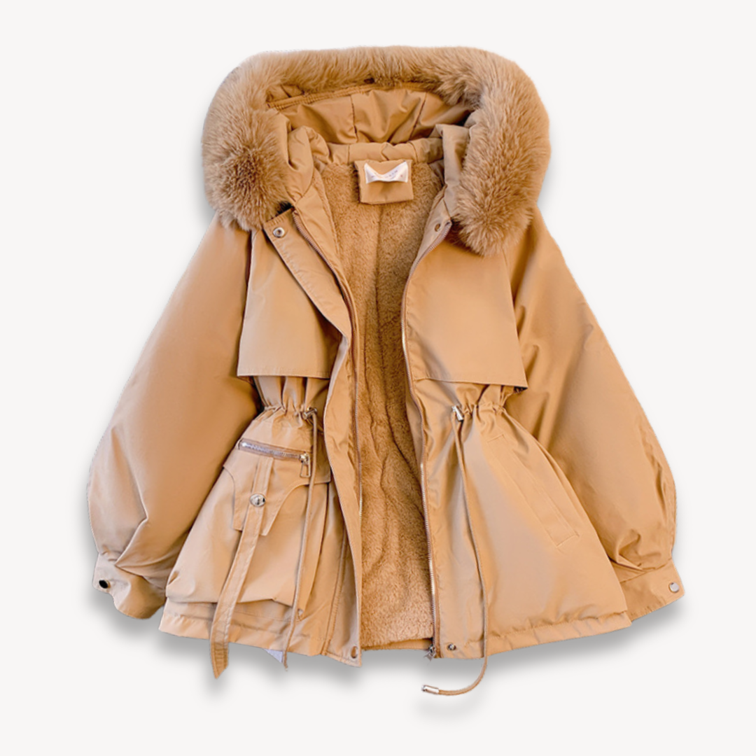 Damen-Winterparka mit abnehmbarer Kapuze