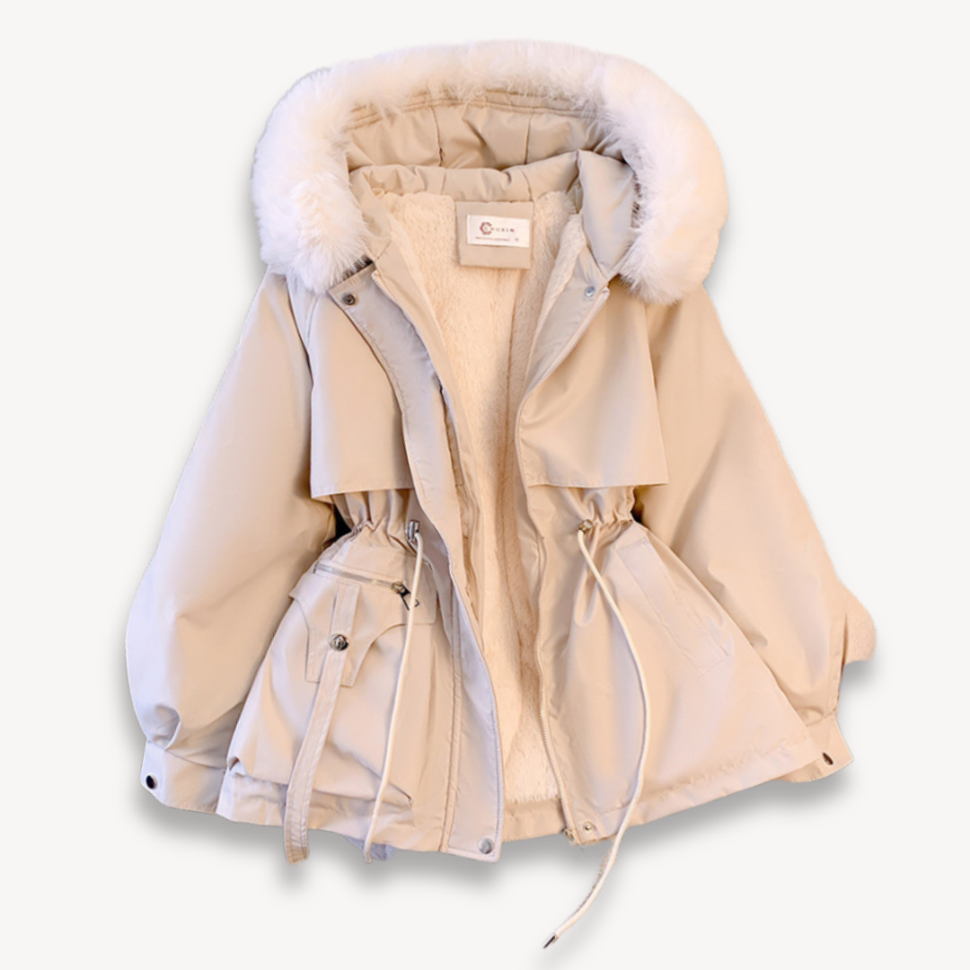 Damen-Winterparka mit abnehmbarer Kapuze