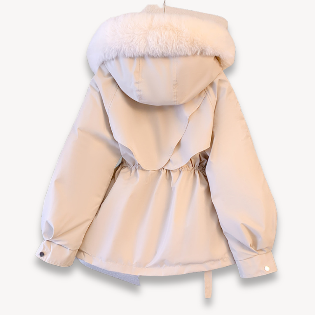 Damen-Winterparka mit abnehmbarer Kapuze