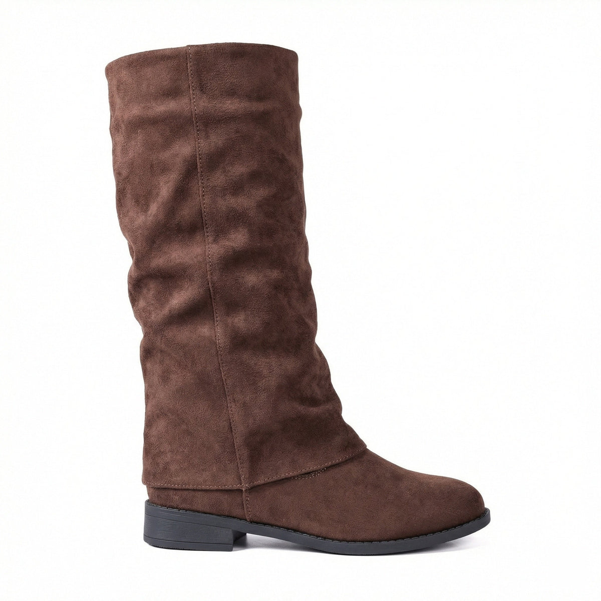 Damen-Winterstiefel aus weichem Wildleder