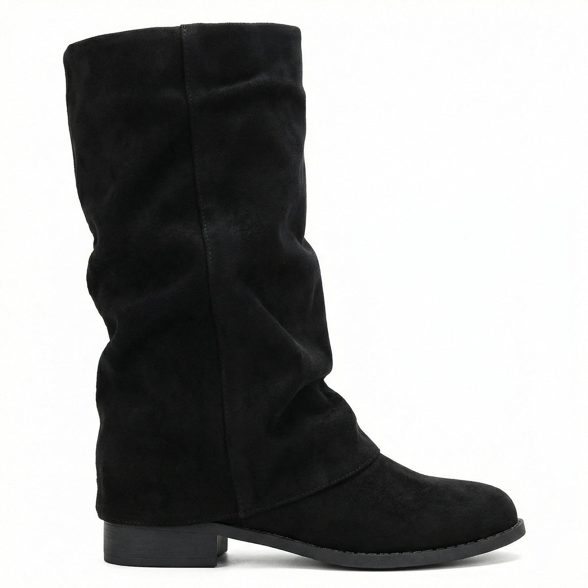 Damen-Winterstiefel aus weichem Wildleder