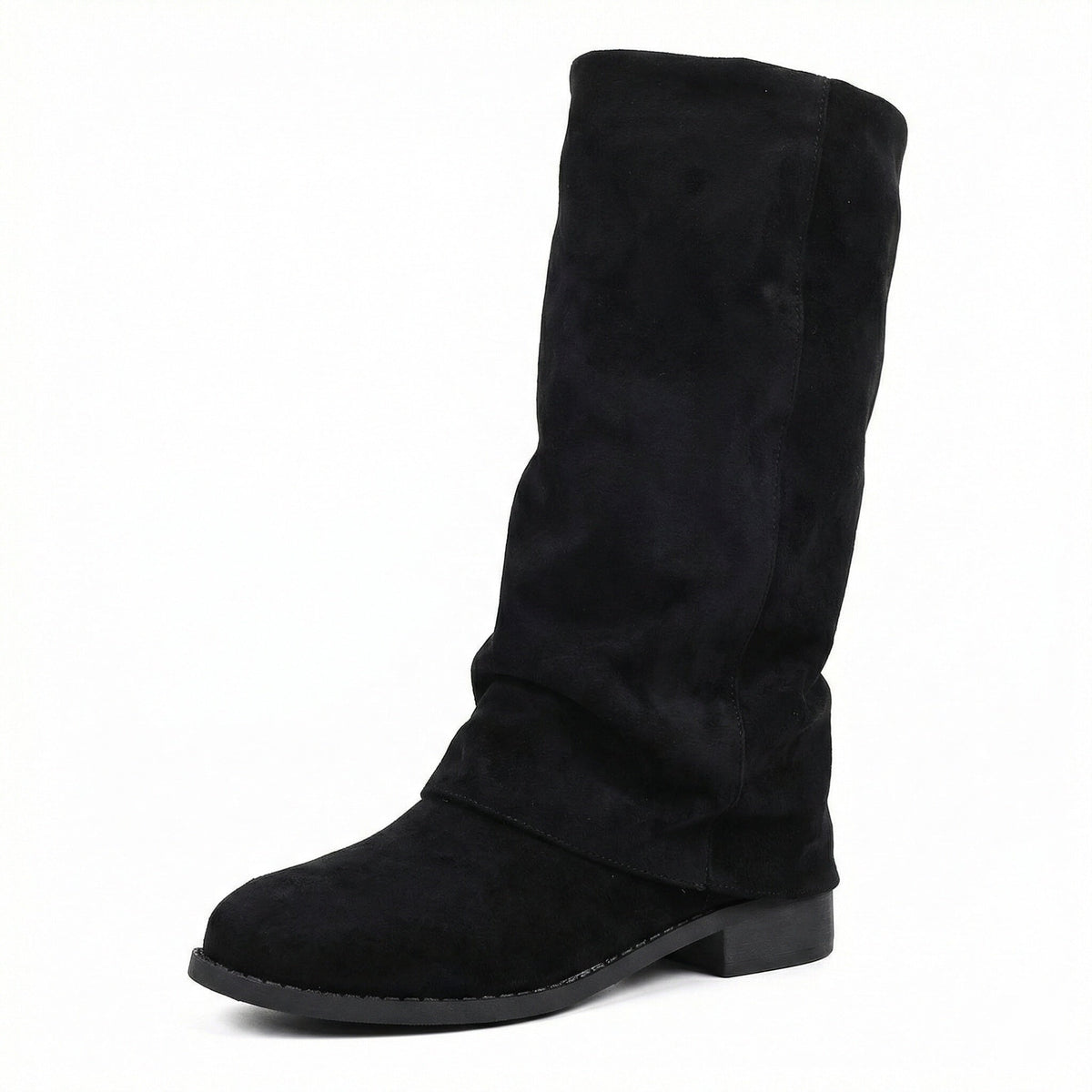 Damen-Winterstiefel aus weichem Wildleder