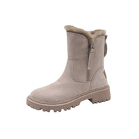 Damen-Winterstiefel mit hohem Schaft und robuster Sohle