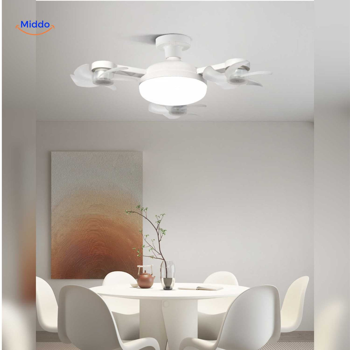 Deckenventilator mit Licht | LED, E27-Fassung & stilvolles Deckendesign