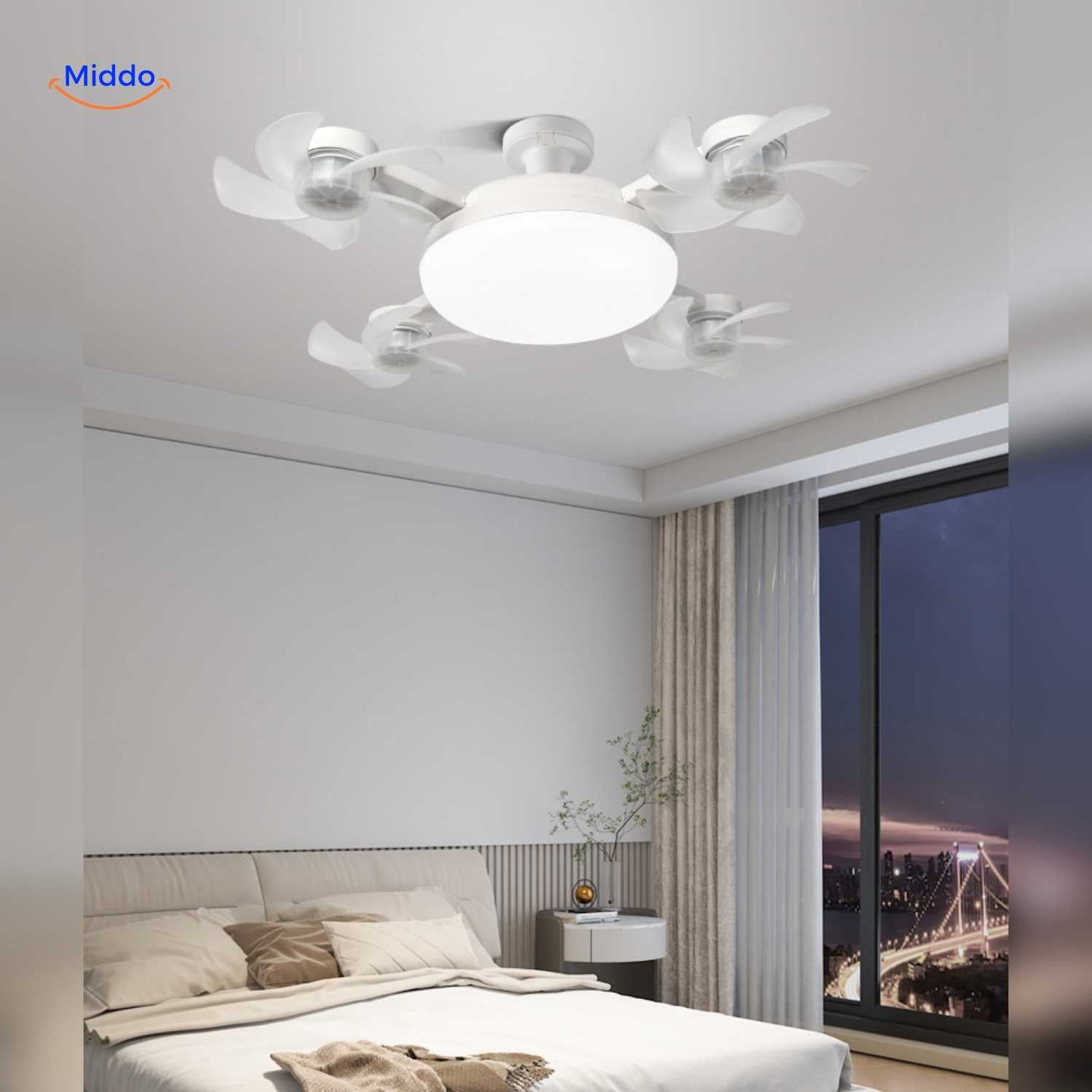 Deckenventilator mit Licht | LED, E27-Fassung & stilvolles Deckendesign