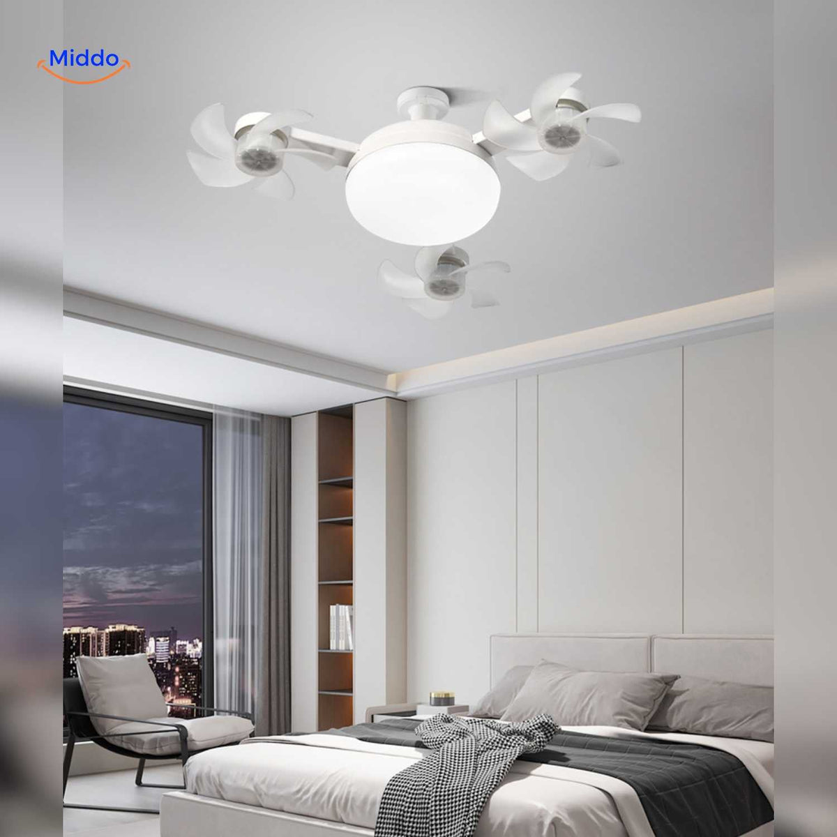 Deckenventilator mit Licht | LED, E27-Fassung & stilvolles Deckendesign