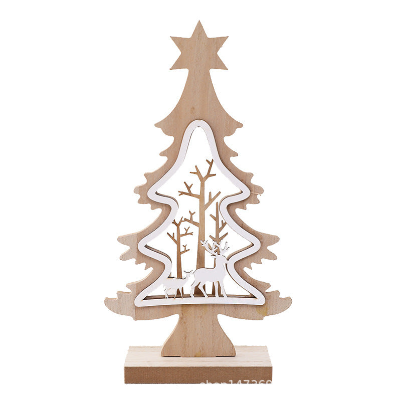 Deko-Weihnachtsbaum aus Holz