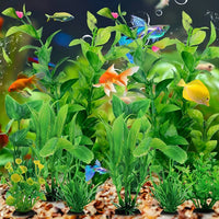 Dekorative künstliche Aquarienpflanzen, 10er-Set