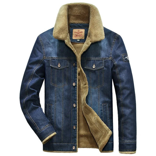 Denim-Sherpa-Jacke für Herren