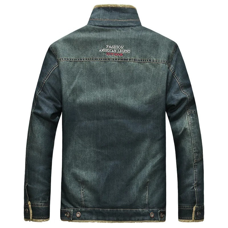Denim-Sherpa-Jacke für Herren