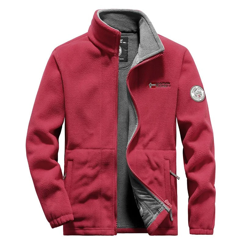 Dicke Polar-Fleecejacke für Herren – warm & robust