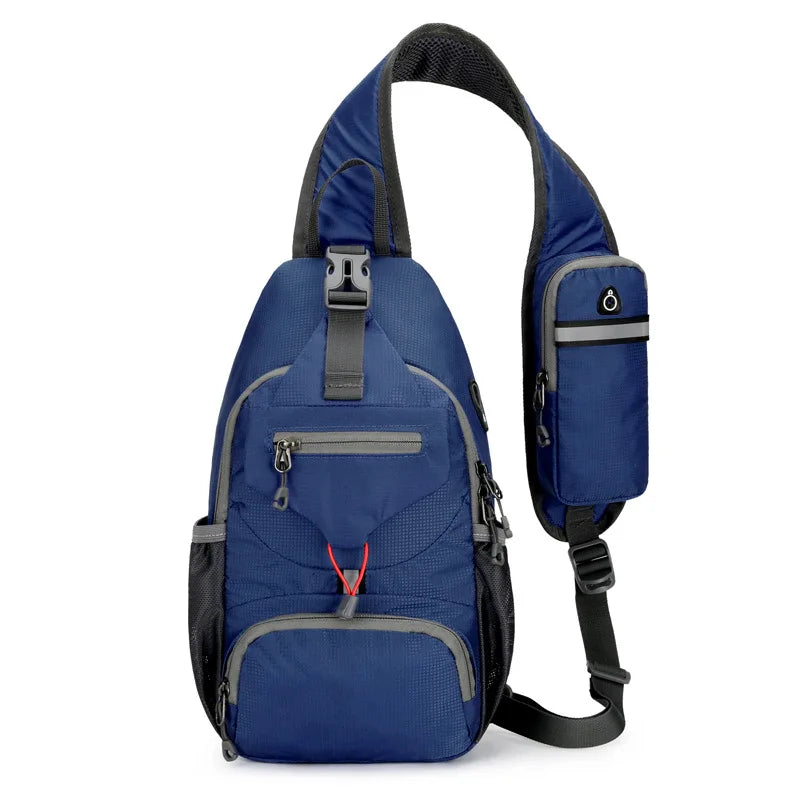 Diebstahlsicherer, wasserdichter Sling-Rucksack mit vielen Taschen – leichte Crossbody-Reisetasche