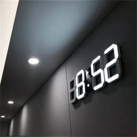 Digitale 3D-LED-Wanduhr – Moderne Anzeige mit dimmbarem Licht