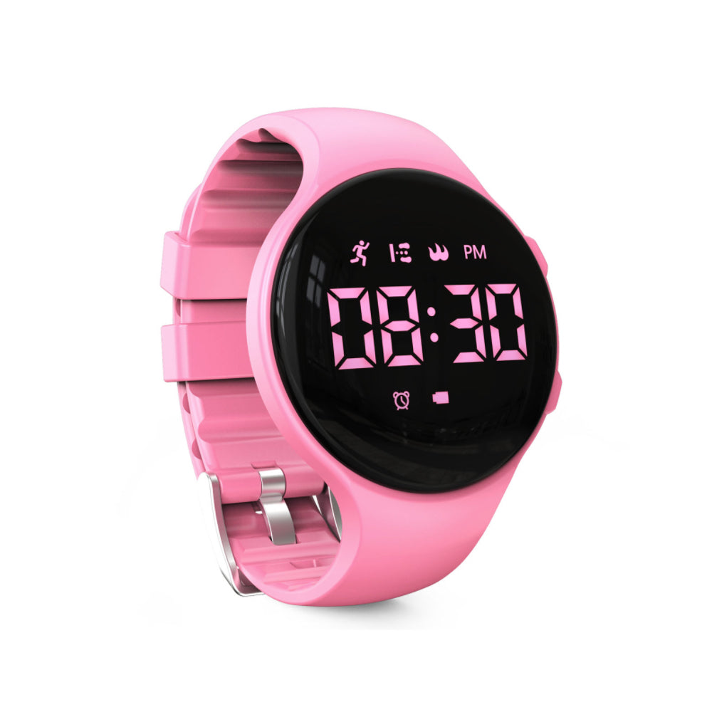 Digitale LED-Schrittzähler-Uhr mit Vibrationsalarm – Fitness-Tracker für Kinder
