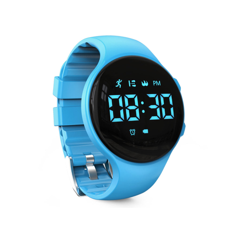 Digitale LED-Schrittzähler-Uhr mit Vibrationsalarm – Fitness-Tracker für Kinder