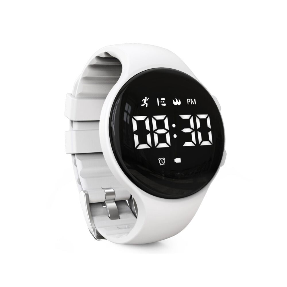 Digitale LED-Schrittzähler-Uhr mit Vibrationsalarm – Fitness-Tracker für Kinder