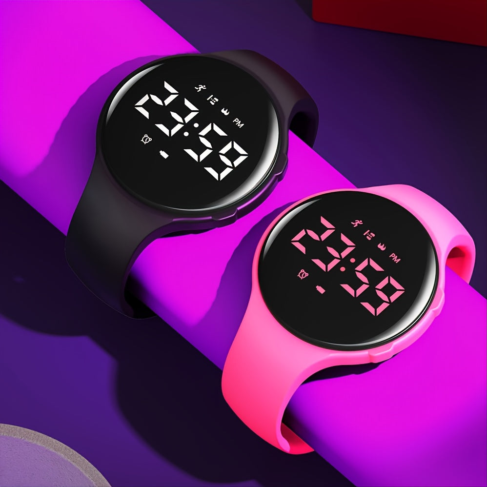 Digitale LED-Schrittzähler-Uhr mit Vibrationsalarm – Fitness-Tracker für Kinder