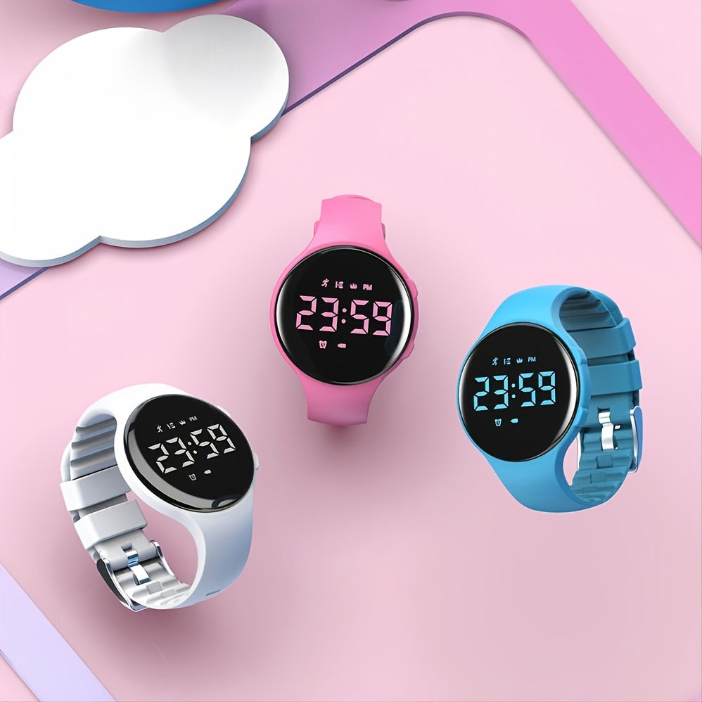 Digitale LED-Schrittzähler-Uhr mit Vibrationsalarm – Fitness-Tracker für Kinder