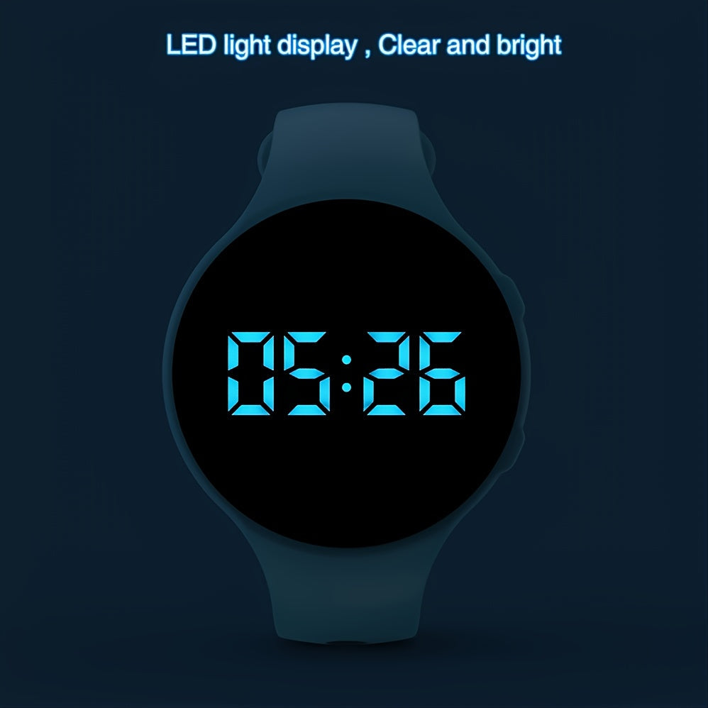 Digitale LED-Schrittzähler-Uhr mit Vibrationsalarm – Fitness-Tracker für Kinder