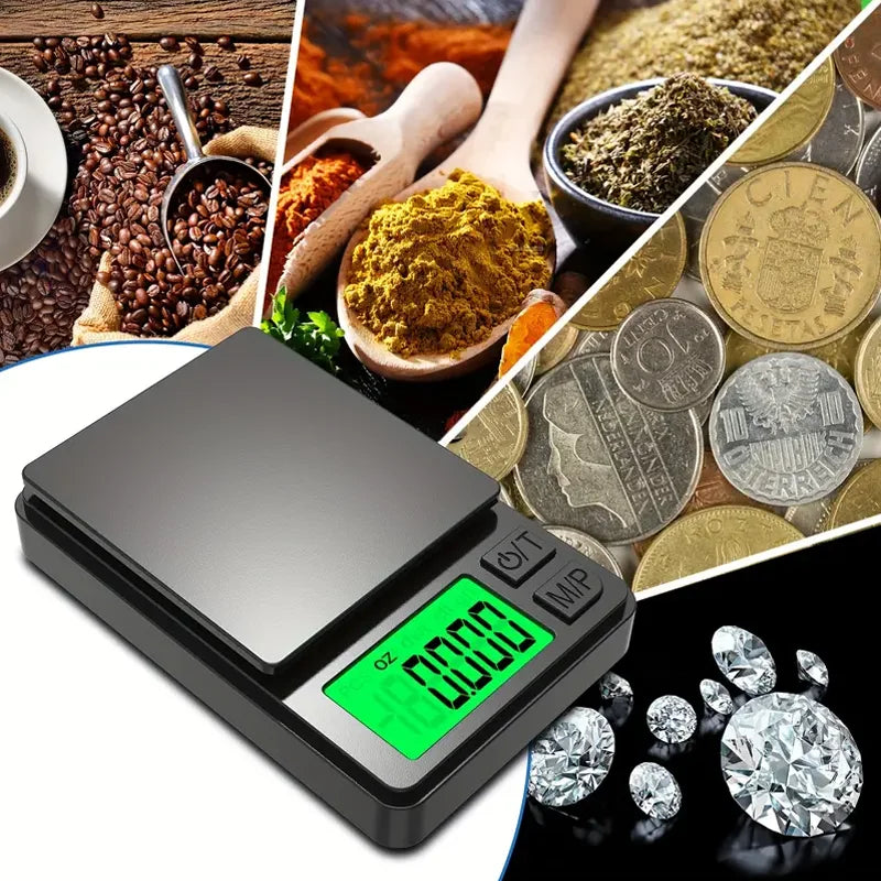 Digitale Taschenwaage – 1000 g Kapazität, 0,1 g Genauigkeit