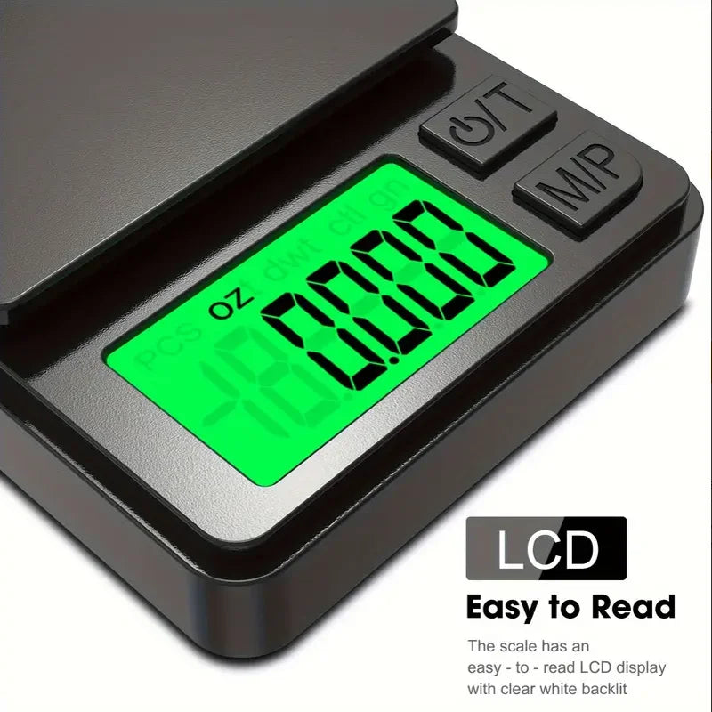 Digitale Taschenwaage – 1000 g Kapazität, 0,1 g Genauigkeit