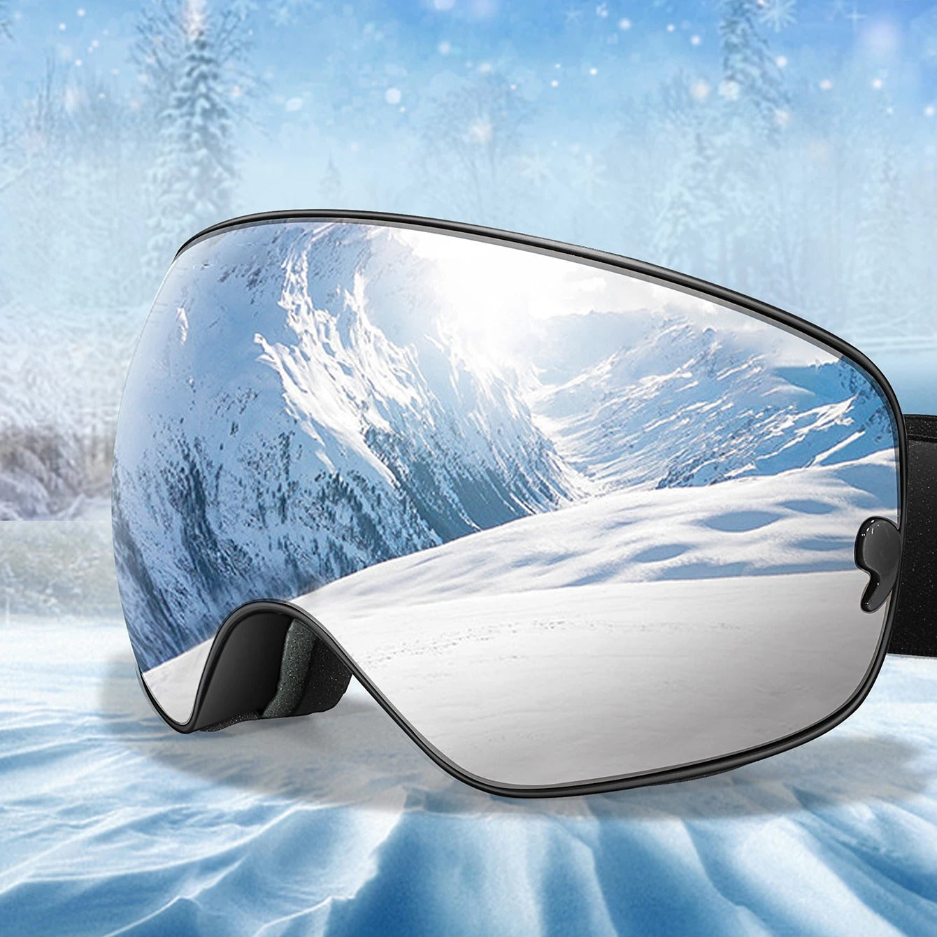 Doppelschichtige Anti-Beschlag-Skibrille